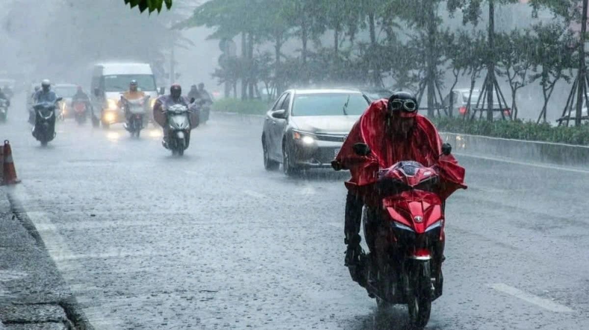 Nhiều nơi trên cả nước có mưa rào và dông.